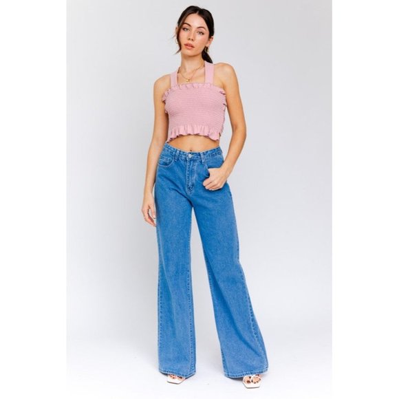 LE LIS SMOCKED WOMEN'S TANK TOP - Picture 5 of 8